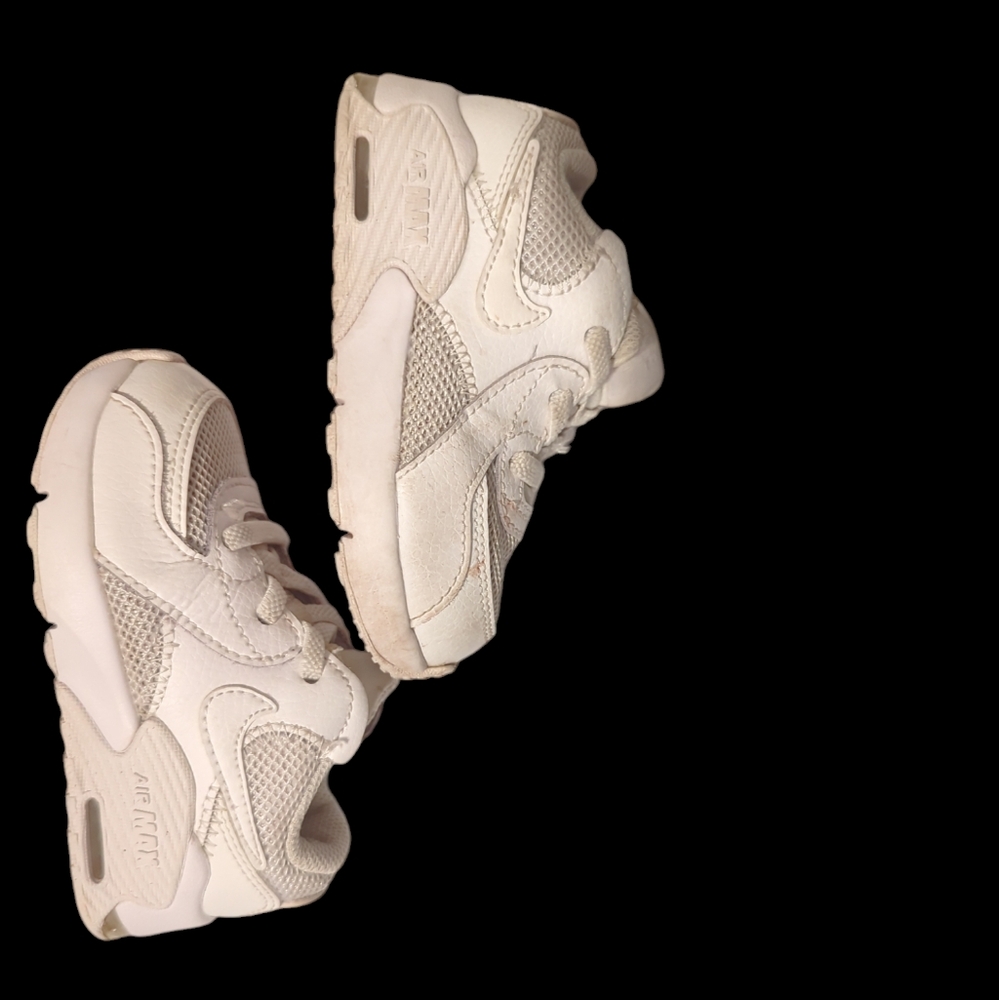 Nike Toddler's Air Max 90 Leather Shoes White Size 6c